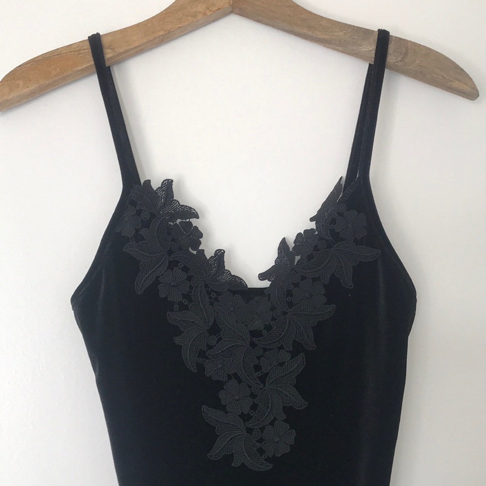 Black Sexy Bodysuit - Topshop